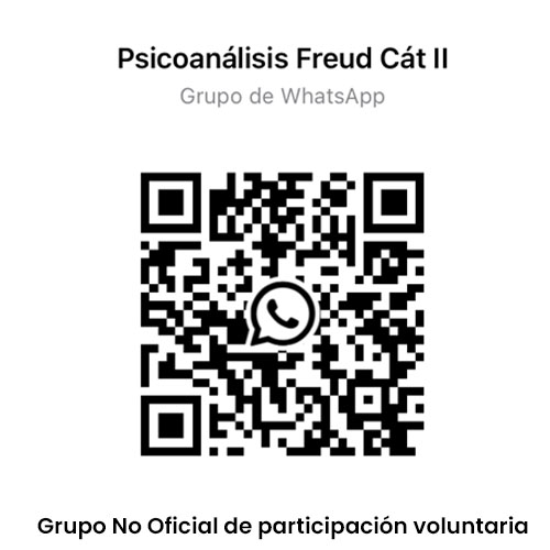 Grupo Whatsapp psicoanálisis Freud Cátedra II grupo de estudio