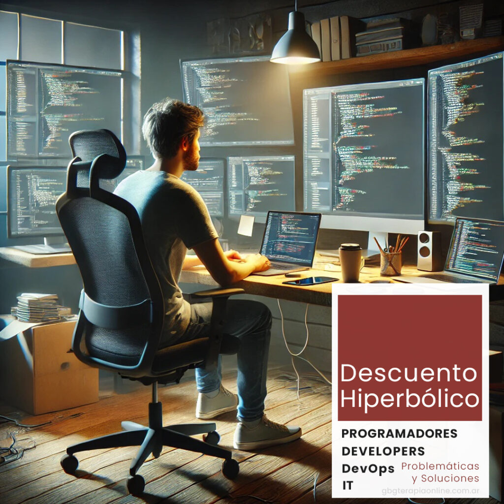 Descuento hiperbólico en programadores, developers, devops, it, industria tecnológica, tech