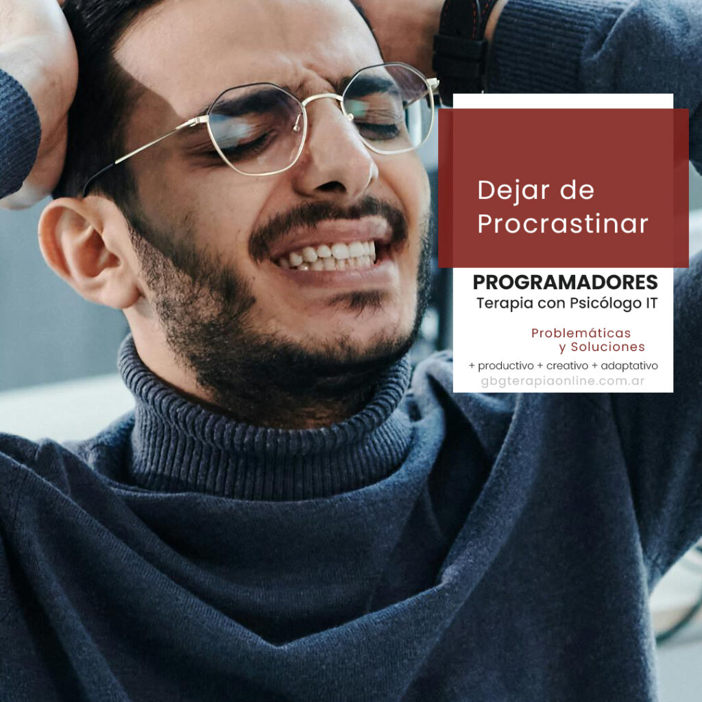 dejar de posponer dejar de procrastinar programadores terapia procrastinación programadores